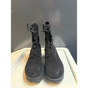 BY FAR Cobain 60mm platform boots black suede boots size w40